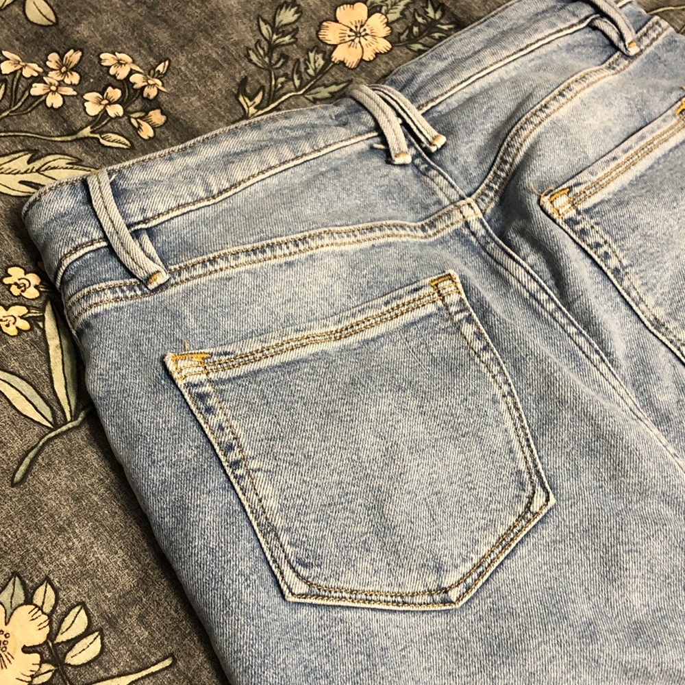 Good American Good Ease Denim Compression Slit Midi Jean Skirt Light Wash 6/28 - Picture 10 of 10